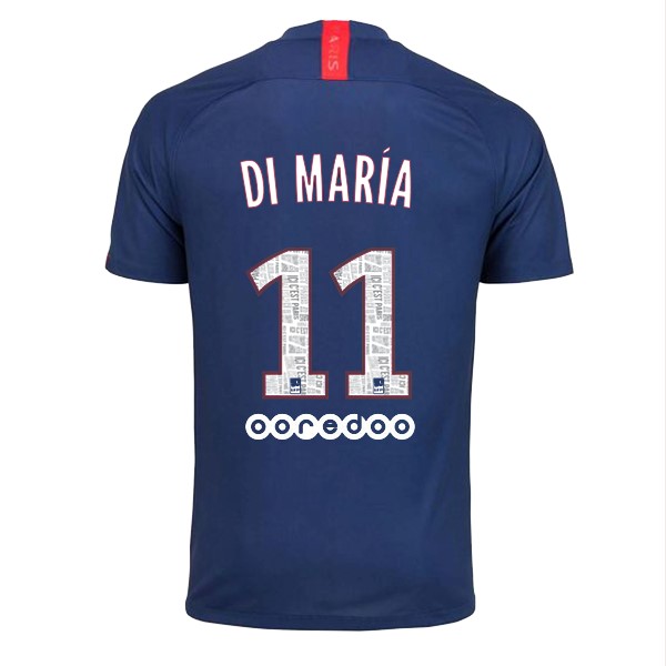 Camiseta Paris Saint Germain NO.11 Di Maria 1ª 2019/20 Azul